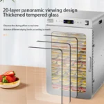 16 Tray Food Dehydrator with Touch Control & Ozone Function (6)